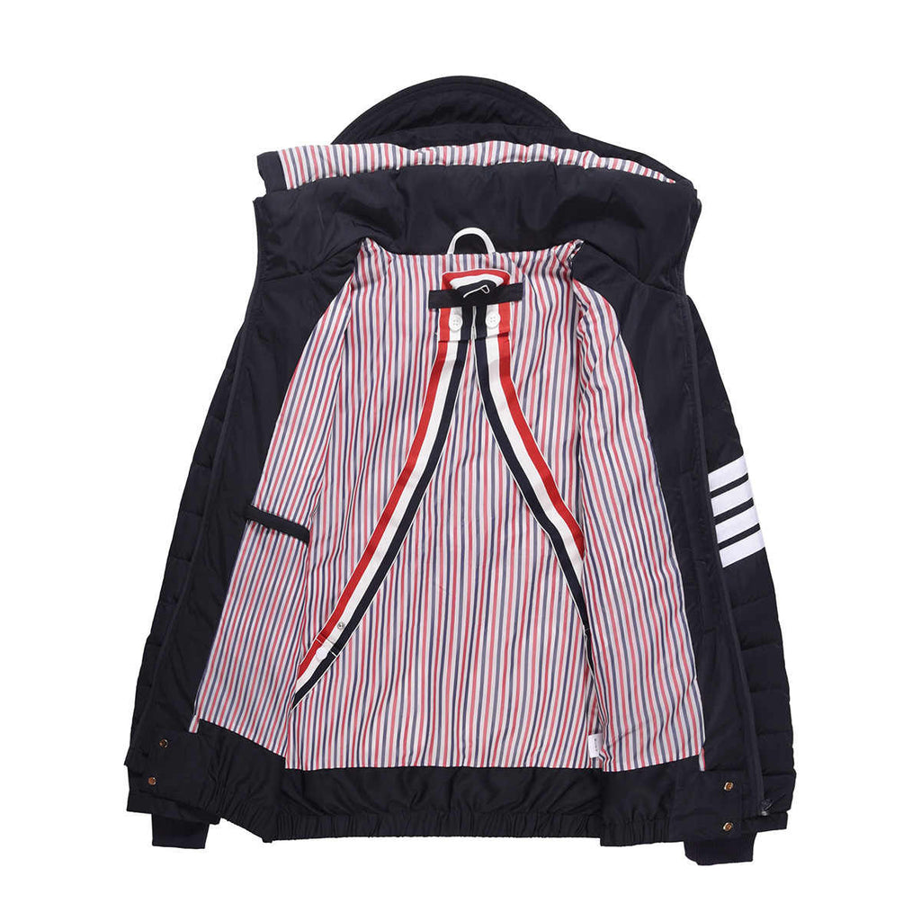Thom BrownePremium Short Down Jacket - 90% Duck Down with Drawstring Hood