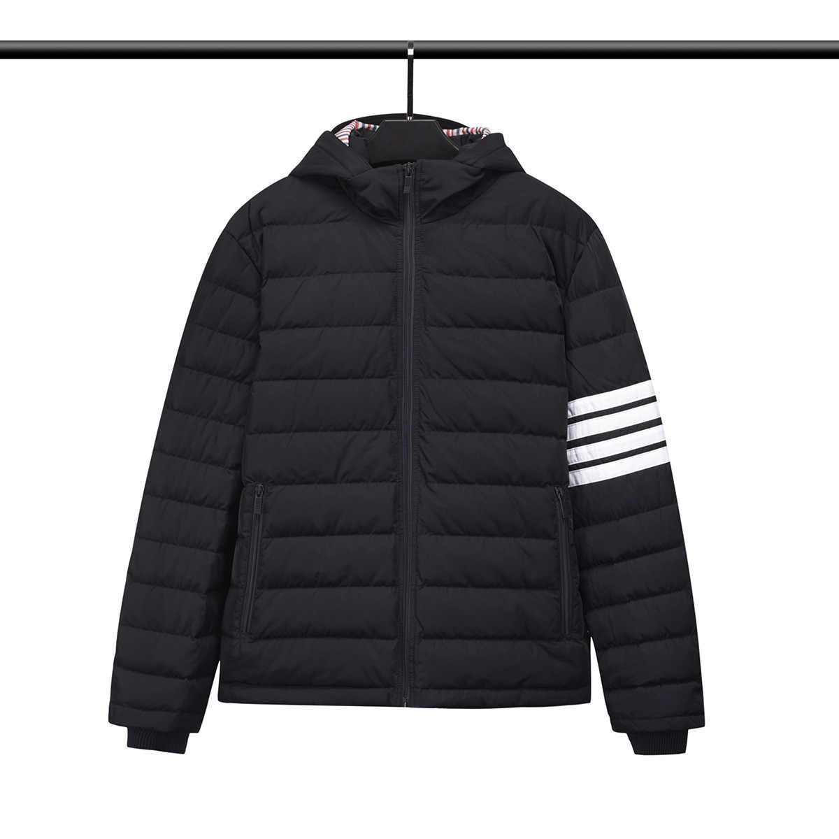 Thom BrownePremium Short Down Jacket - 90% Duck Down with Drawstring Hood