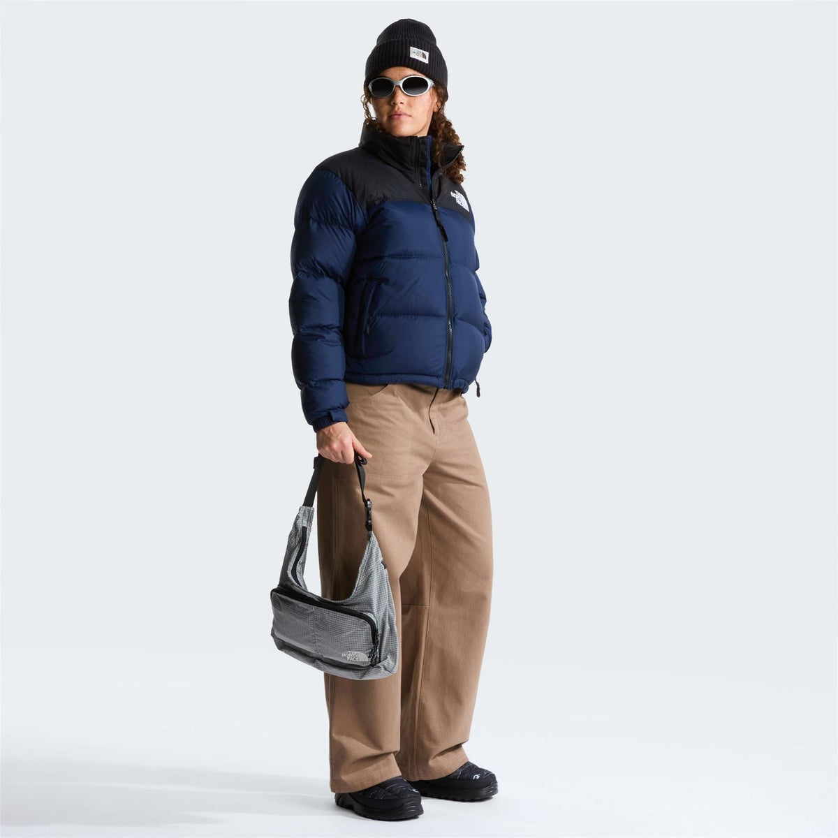 North Face Womens 1996 Retro Nuptse Water Resistant Goose Down Short Puffer Jacket