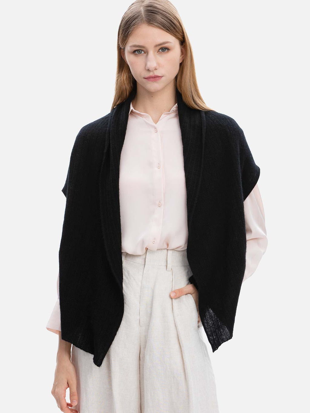 Black Effortless Vest