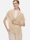 Beige CloudPuff Cashmere Scarf