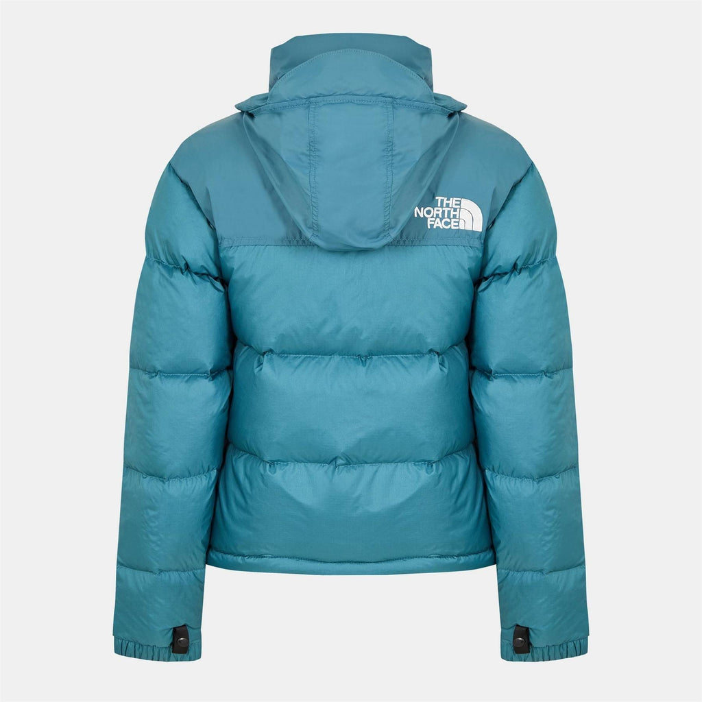 North Face Womens 1996 Retro Nuptse Water Resistant Goose Down Short Puffer Jacket