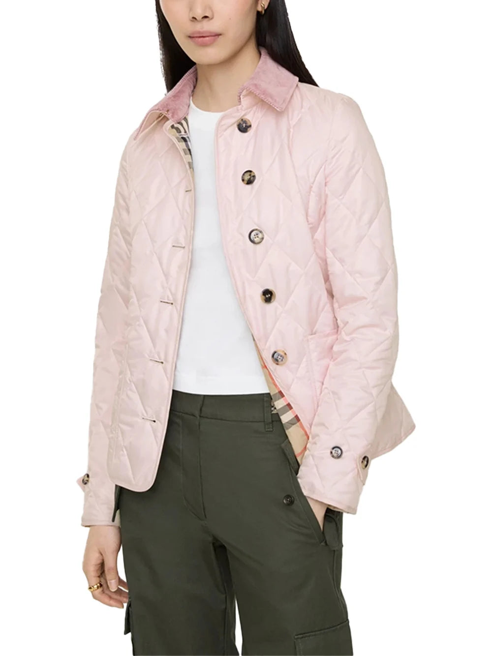 Burberry Women Fernleigh Jacket Mallow Pink