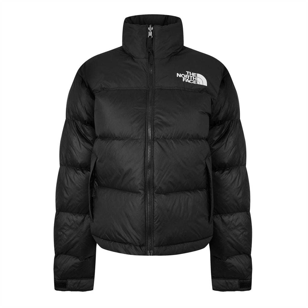 North Face Womens 1996 Retro Nuptse Water Resistant Goose Down Short Puffer Jacket