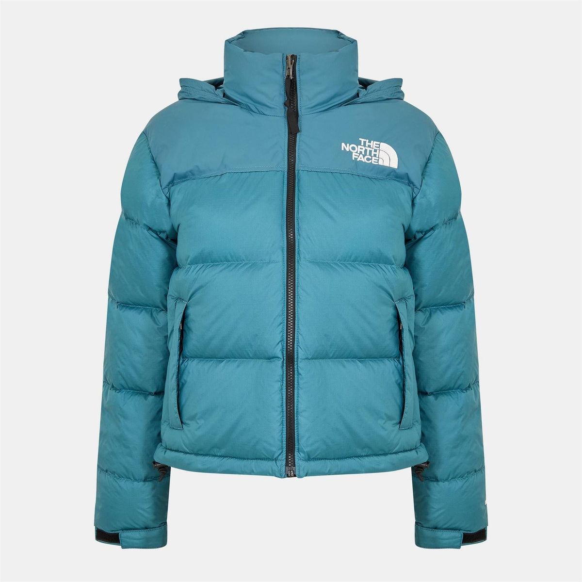 North Face Womens 1996 Retro Nuptse Water Resistant Goose Down Short Puffer Jacket