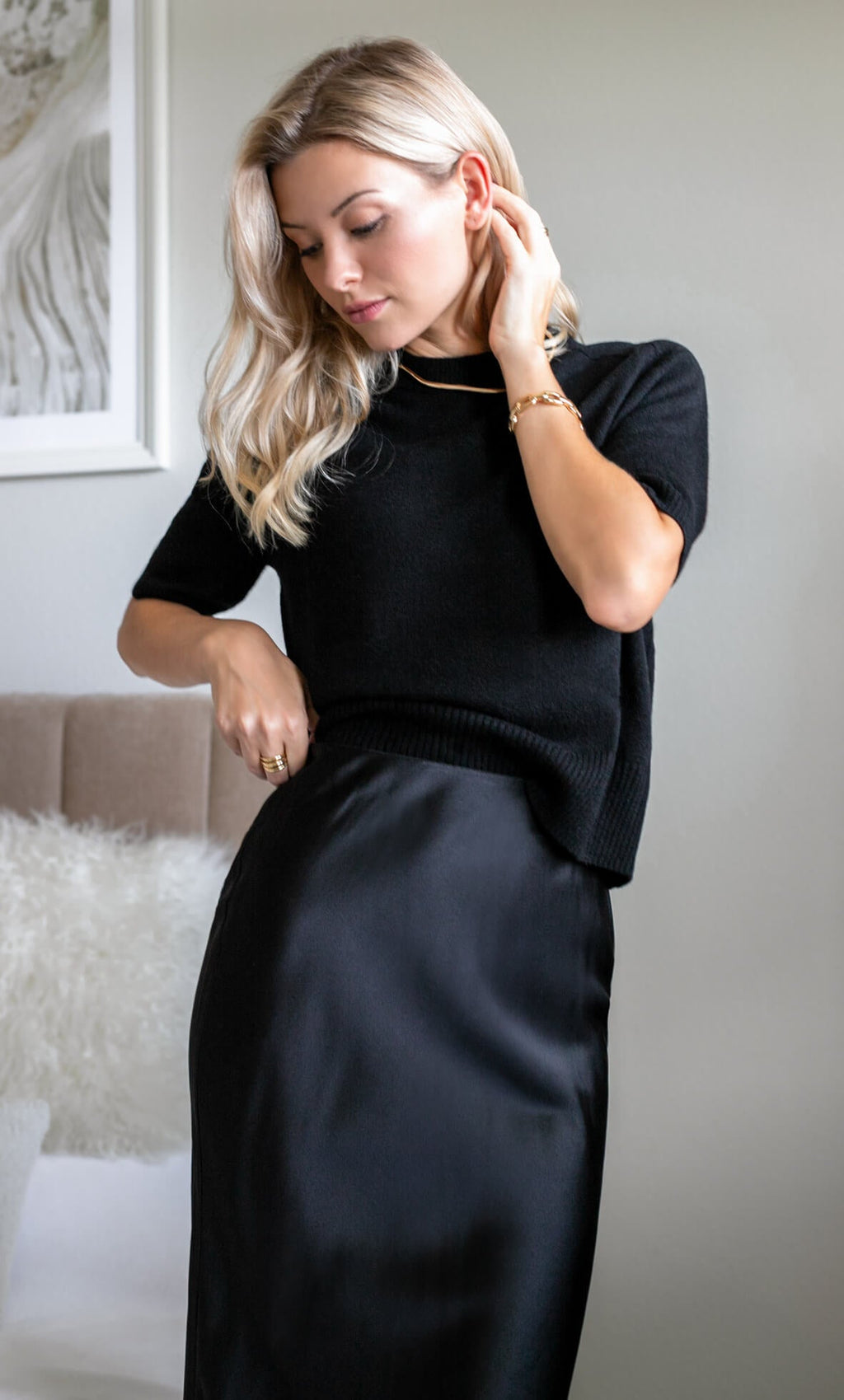 Alessa Silk Skirt