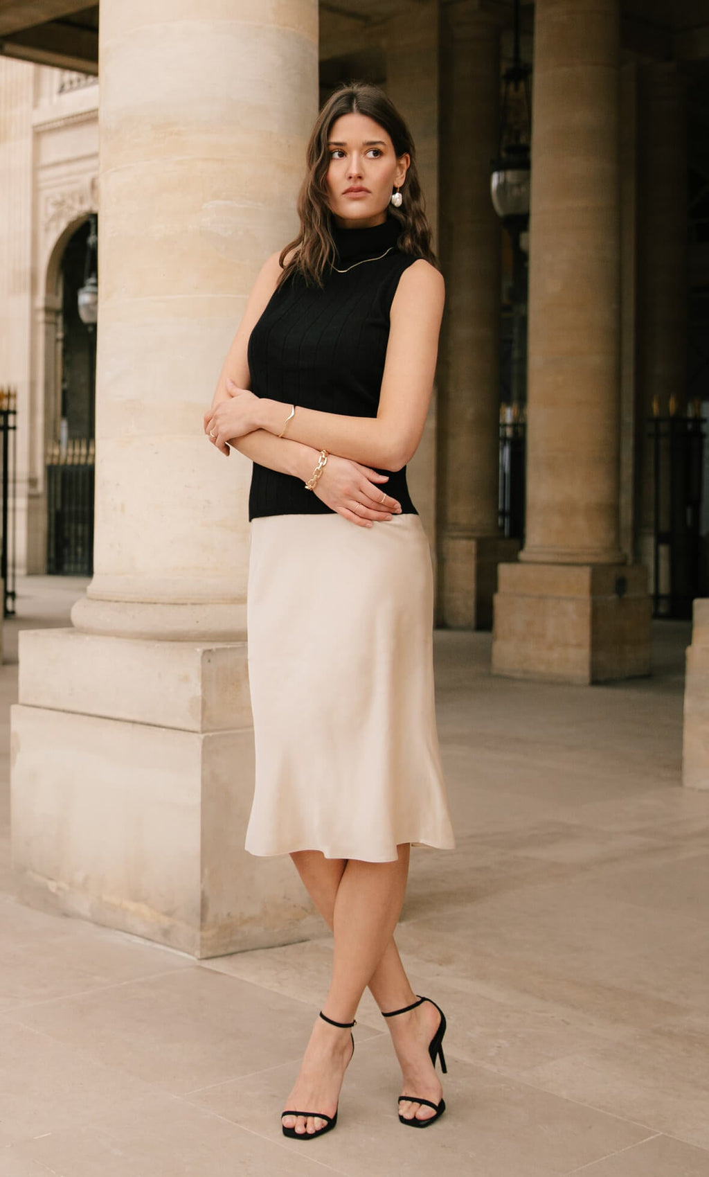 Alessa Silk Skirt