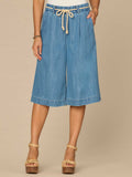 "Ab"leisure Skyrise Relaxed Bermuda Shorts with Rope Tie Belt