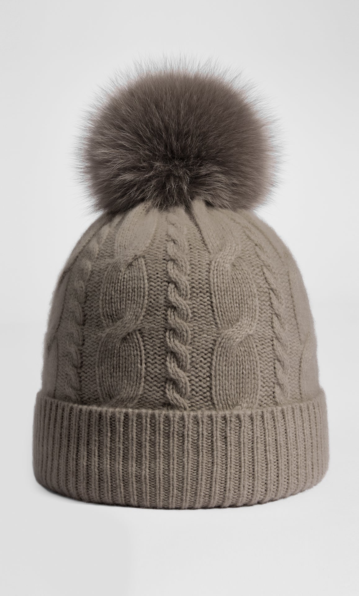 Cable-Knit Cashmere Beanie