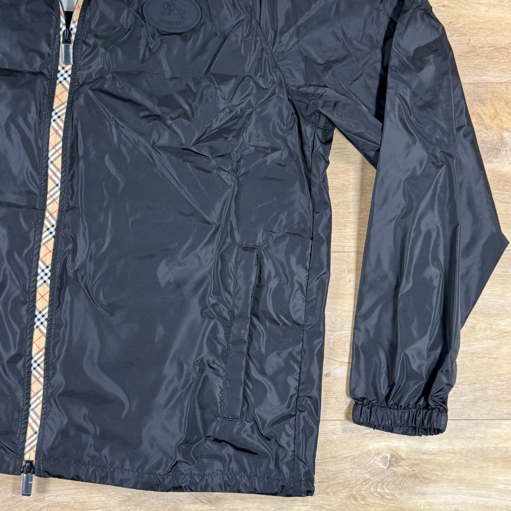 Burberry Nylon Clapton Hooded Jacket in Black