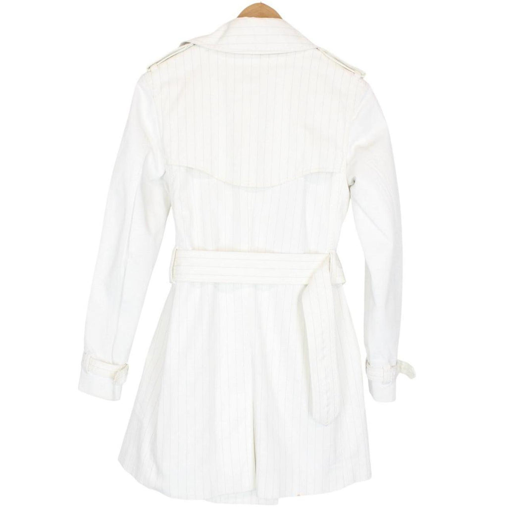 Burberry London Pinstripe Trench Coat Medium