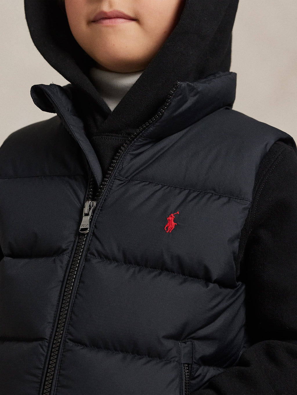 Ralph Lauren Boys Down Padded Gilet in Black
