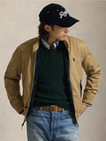 Beige Cotton Twill Sports Jacket