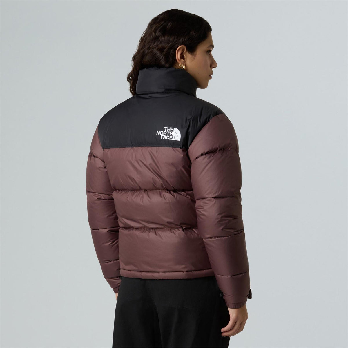 North Face Womens 1996 Retro Nuptse Water Resistant Goose Down Short Puffer Jacket