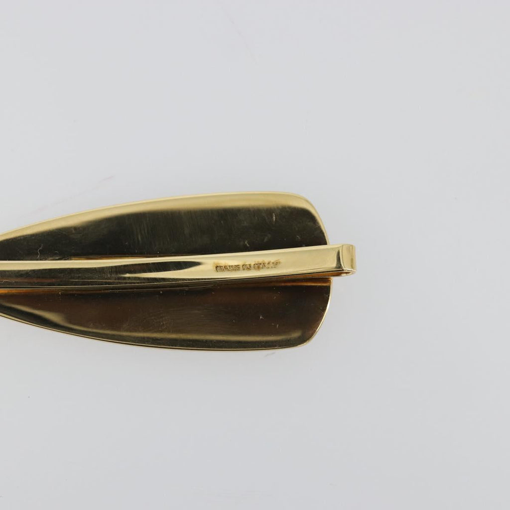 Miu Miu Barrette Hair Clip Metal Red Gold Auth BA14031M