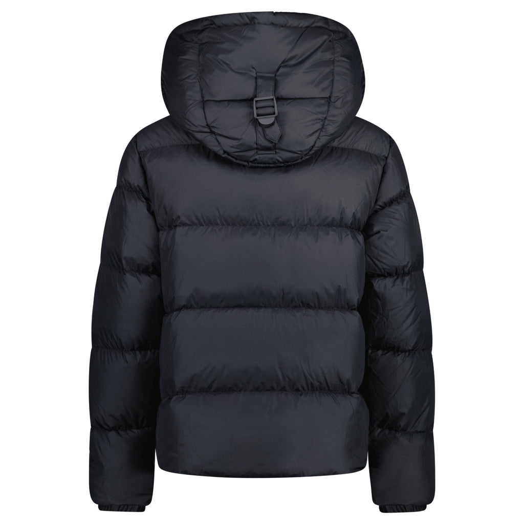 Burberry 'Halsby' Hooded Check Down Jacket Black