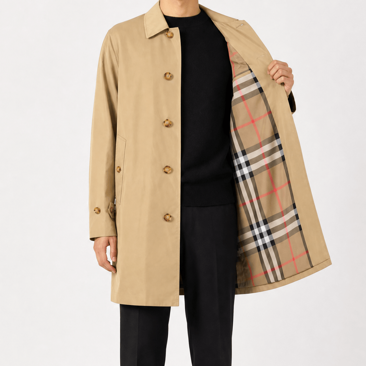 Burberry Pilkington Trench Coat in Archive Beige