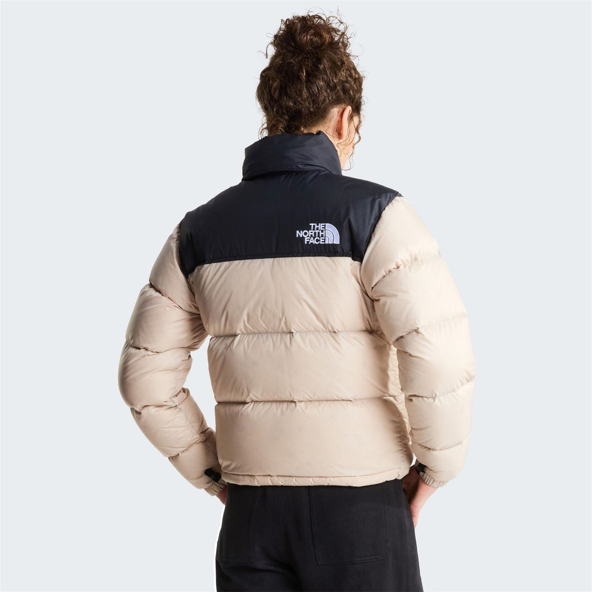 North Face Womens 1996 Retro Nuptse Water Resistant Goose Down Short Puffer Jacket